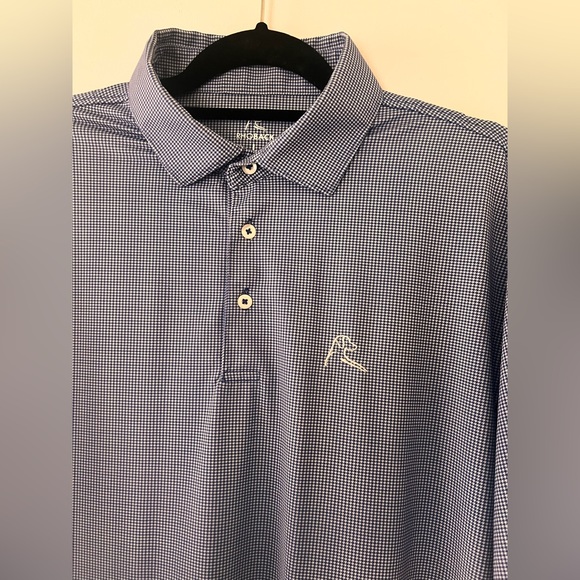 RHOBACK The Dogstooth Houndstooth Performance Polo - Sz LARGE - Picture 3 of 7